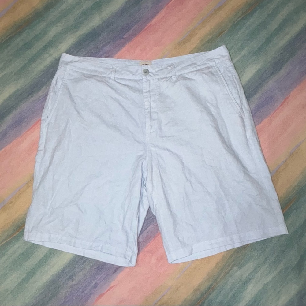 Flint and Tinder 365 Cotton Linen Short 9" Bleached Chambray Men's size 38